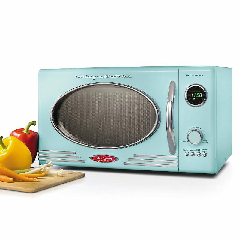 レトロ電子レンジビンテージアンティークアメリカカリフォルニア西海岸ノスタルジアNostalgiaRetroSeriesMicrowaveOven