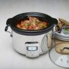 オールクラッドスロークッカー3.8Lセラミック内鍋All-CladSlowCookerwithBlackCeramicInsertandGlassLid,4-Quart
