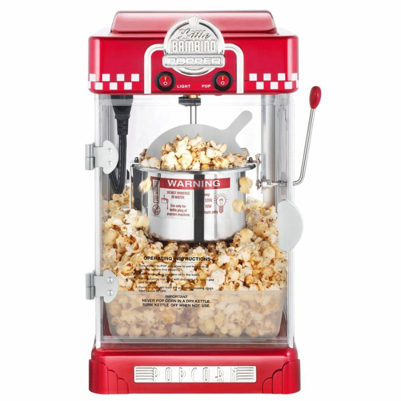 グレートノーザン ポップコーンメーカー 赤 レッド Great Northern Popcorn 6073 Red Little Bambino  Retro Style Popper 家電 | アルファエスパス