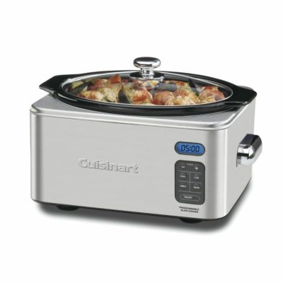 スロークッカー 6.2L タイマー機能 クイジナート Cuisinart PSC-650 Stainless Steel 6-1/2-Quart Programmable Slow Cooker 家電