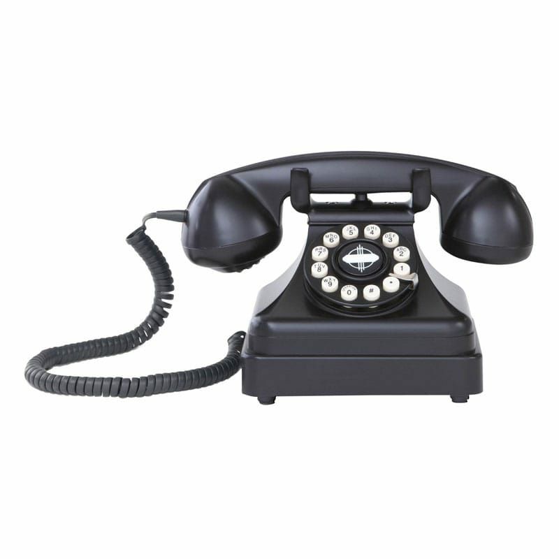 アメリカクロスリーケトルクラシックデスク電話プッシュボタン式ブラックCrosleyCR62-BKKettleClassicDeskPhonewithPushButtonTechnology