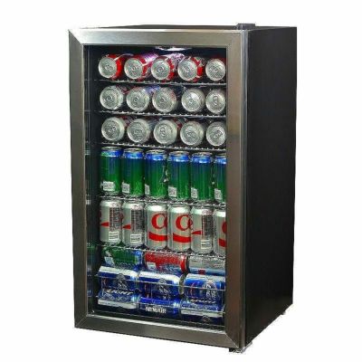 冷蔵庫 ビルトイン 最大177缶 ビバレッジクーラー ガラスドア ステンレス ニューエアー NewAir NBC177 Beverage  Cooler, 177 Can, Stainless Steel 家電 | アルファエスパス