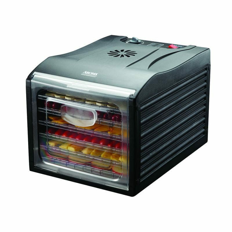 食品乾燥器ディハイドレーターAromaProfessional6TrayFoodDehydrator,Black