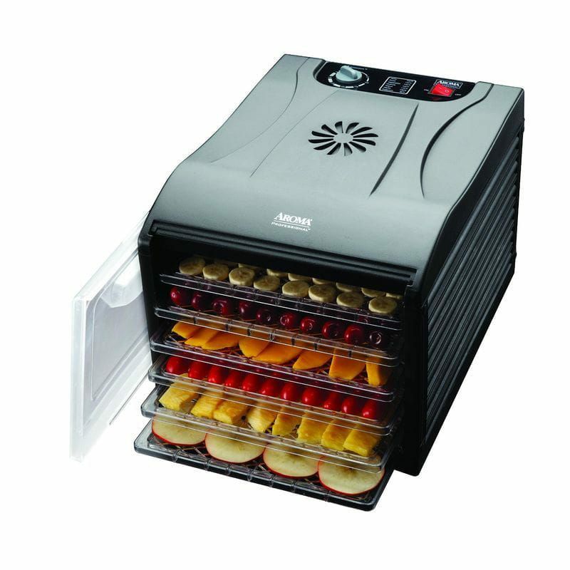 食品乾燥器ディハイドレーターAromaProfessional6TrayFoodDehydrator,Black