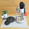 オクソコードレス電気ガラスケトル約1.75Lステンレス温度調整OXOOnCordlessGlassAdjustableTemperatureElectricKettle,StainlessSteel