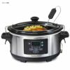 ハミルトンビーチスロークッカーグルメ鍋5.6LHamiltonBeachSet'nForgetProgrammableSlowCookerWithTemperatureProbe,6-Quart(33969A)