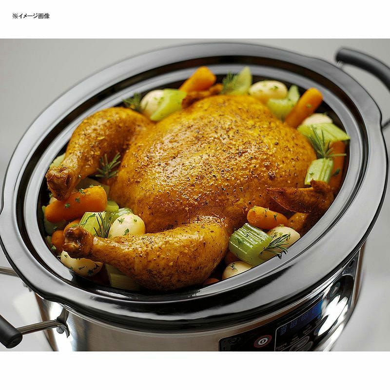 ハミルトンビーチスロークッカーグルメ鍋5.6LHamiltonBeachSet'nForgetProgrammableSlowCookerWithTemperatureProbe,6-Quart(33969A)