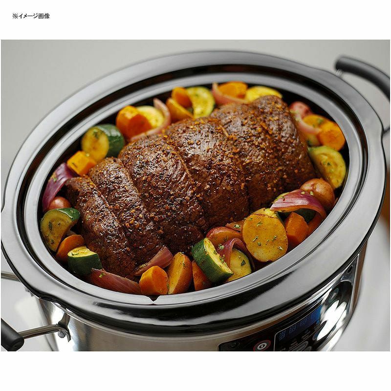 ハミルトンビーチスロークッカーグルメ鍋5.6LHamiltonBeachSet'nForgetProgrammableSlowCookerWithTemperatureProbe,6-Quart(33969A)