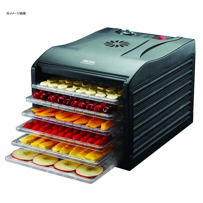 アロマ食品乾燥機6段ブラックAromaHousewaresProfessional6TrayFoodDehydrator