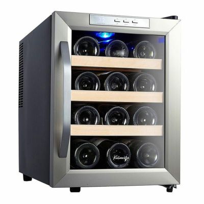 ワインセラー最大12本Kalamera12BottleCounterTopStainlessSteelWineCoolerRefrigerator