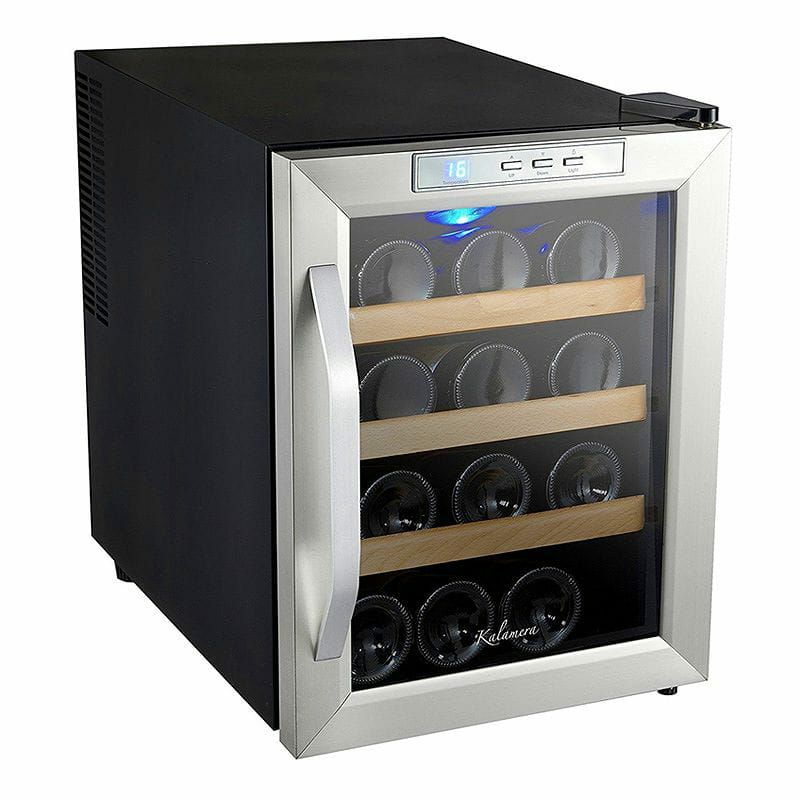 ワインセラー最大12本Kalamera12BottleCounterTopStainlessSteelWineCoolerRefrigerator