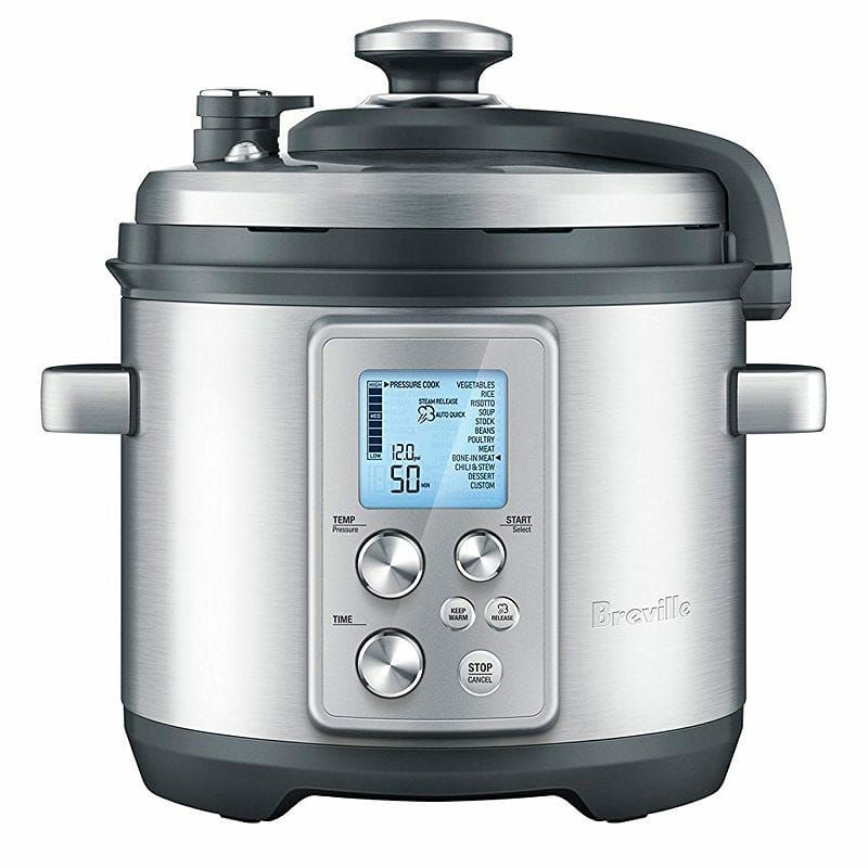 ブレビルプレッシャークッカー圧力鍋4.2LBrevilleBPR700BSSTheFastSlowPro,6Quart,Silver