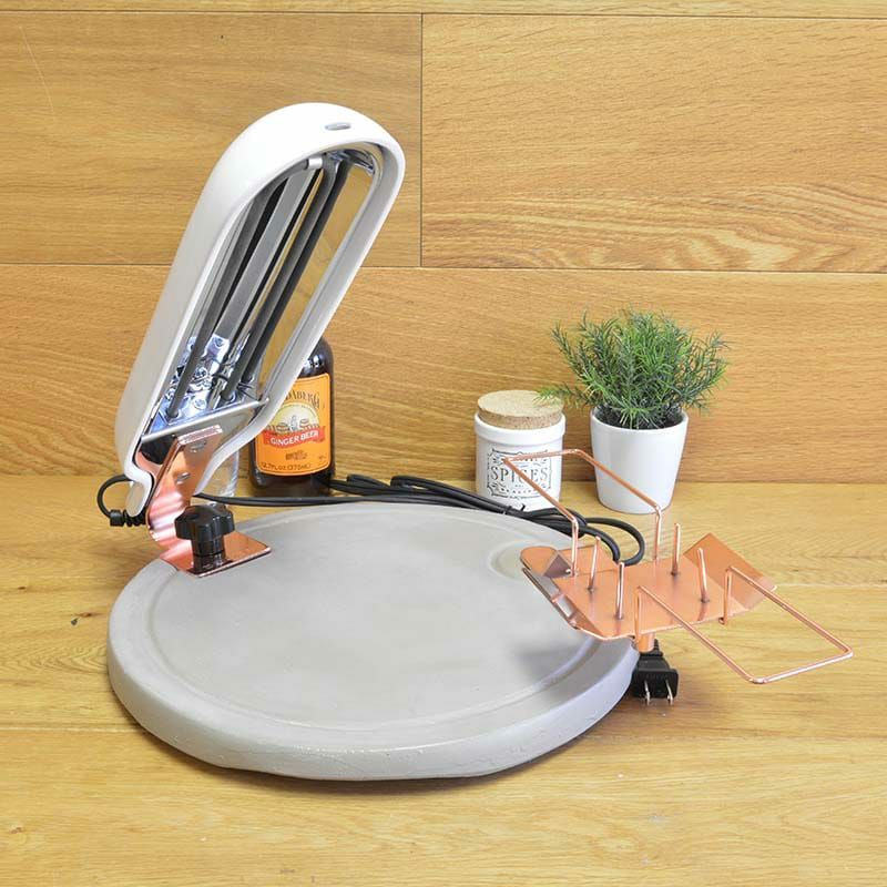 ボスカラクレットオーブンチーズを溶かす専用ヒーターコンクリート1/4サイズ用グリルストーブハイジBoskaRaclette851500