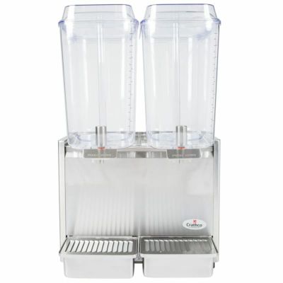 ダブルドリンクディスペンサー19L×2冷却機能ステンレスサーバーCrathcoD25-3Double5GallonBowlStainlessSteelRefrigeratedBeverageDispenser