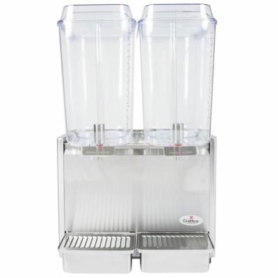 ドリンクサーバー ダブル ドリンクディスペンサー 19L×2 冷却機能 ステンレス レストラン カフェ ホテル Crathco D25-3 Double 5 Gallon Bowl Stainless Steel Refrigerated Beverage Dispenser 家電