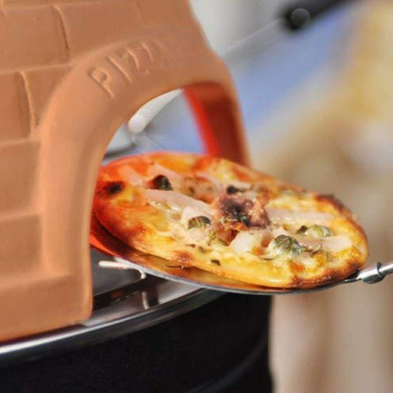 ドーム型ミニピザ用ピザオーブン4人向けテラコッタPizzarette–“TheWorld’sFunnestPizzaOven”–4PersonModel