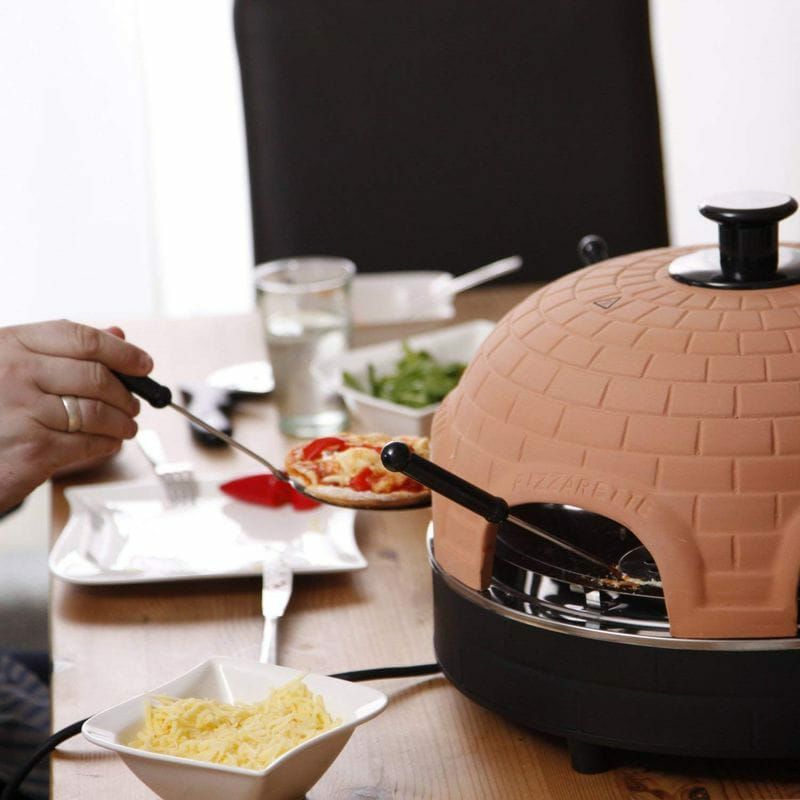 ドーム型ミニピザ用ピザオーブン4人向けテラコッタPizzarette–“TheWorld’sFunnestPizzaOven”–4PersonModel