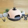 卓上ピザ窯ドーム型ミニピザ用ピザオーブン4人向けテラコッタオランダキッチン家電PizzarettePizzaOven家電