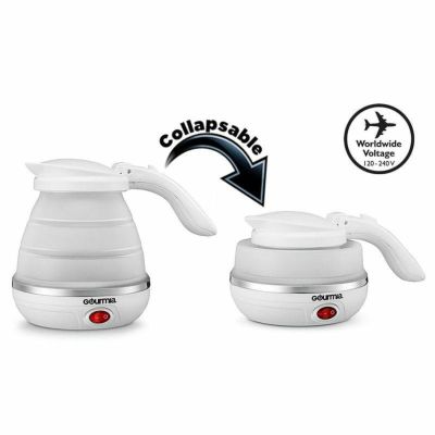 折りたためる 電気ケトル 0.8L ポータブル コンパクト シリコン <br> Gourmia GK360 Travel Foldable Electric Kettle 家電