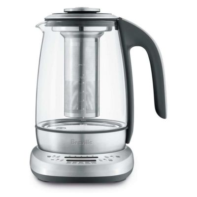 ティーメーカー 1.7L ガラス 電気ケトル 温度調節可能 茶こし付 30分保温 ステンレス インフューザー ブレビル Breville BTM600 Smart Programmable Electric Tea Infuser 家電