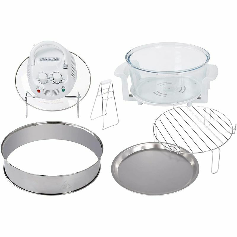 ハロゲン遠赤外線ターボコンベクションオーブンClassicCuisine12-17Quart1200WHalogenTabletopOven-White家電