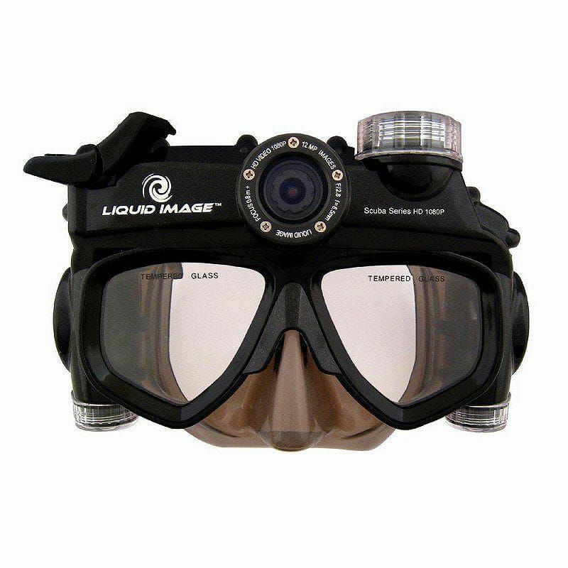 ダイビングマスク防水ハンズフリービデオカメラ1倍光学ズームLiquidImageXSC324DigitalCamerawith1xOpticalZoomand1-InchLCDScreen(Black)