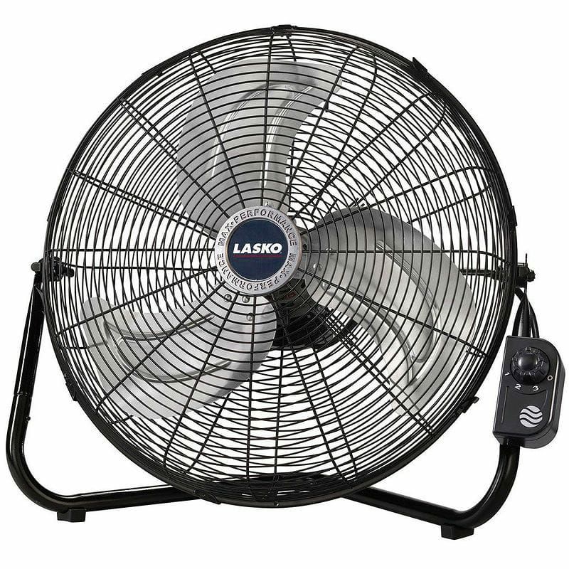 Lasko2264QM20-InchMaxPerformanceHighVelocityFloor/WallmountFan,Black