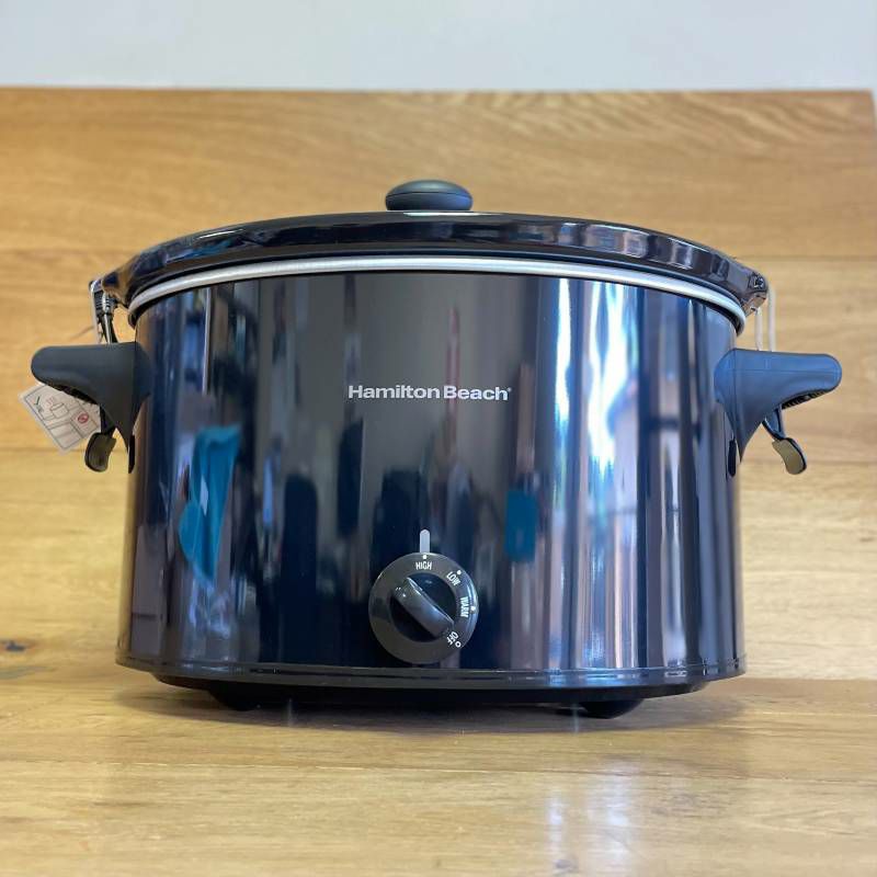 ハミルトンビーチスロークッカー大容量9.5LHamiltonBeach33195Extra-LargeStayorGoSlowCooker,10QuartCapacity,Black家電