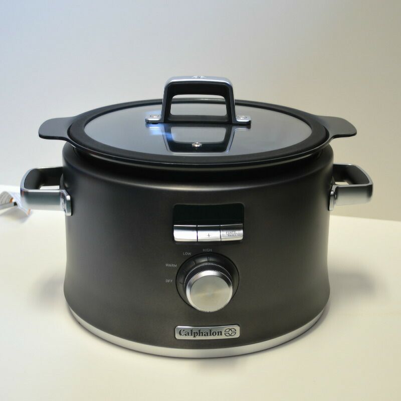 スロークッカーカルファロン直火対応IH対応5.0LCalphalonDigitalSautSlowCooker,DarkStainlessSteelSCCLD1家電