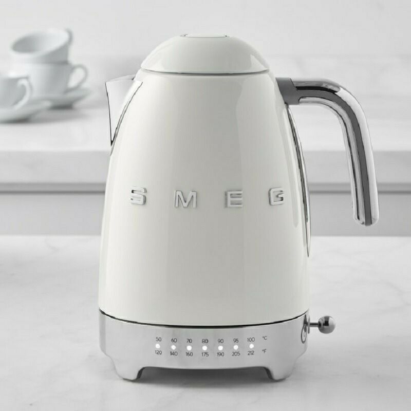 スメッグ 電気ケトル 温度計付 温度調節可能 レトロスタイル Smeg 