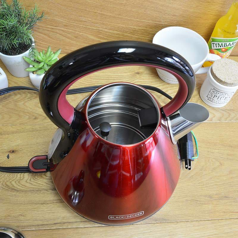 コードレス電気ケトルブラック＆デッカー1.7LBLACK+DECKER1.7LStainlessSteelElectricCordlessKettle