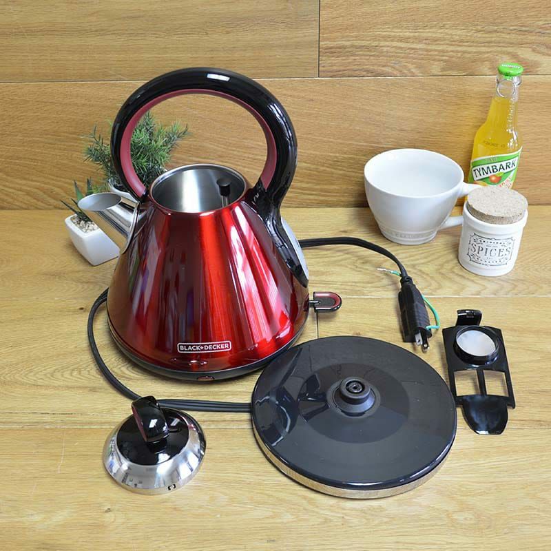 コードレス電気ケトルブラック＆デッカー1.7LBLACK+DECKER1.7LStainlessSteelElectricCordlessKettle