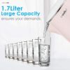 電気ケトル1.7LパステルComfeeSoundOff&CoolTouchSeriesElectricKettle-1500WFastBoiling,FoodGradeStainlessSteel,1.7Liter,AutoShut-OffandBoilDryProtection