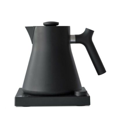 温度計付電気ケトル フェロー 60分保温 温度調節可能 ストップウォッチ付 お茶 コーヒー ブラック Fellow Corvo EKG Electric Kettle For Tea And Coffee, Matte Black, Variable Temperature Control, 1200 Watt Qu