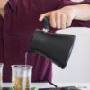 温度計付電気ケトルフェロー60分保温温度調節可能ストップウォッチ付お茶コーヒーブラックFellowCorvoEKGElectricKettleForTeaAndCoffee,MatteBlack,VariableTemperatureControl,1200WattQuickHeating,Built-InBrewStopwatch家電