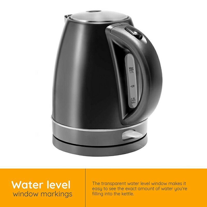 電気ケトル1.7LBPAフリーNewHouseKitchenColorChangingElectricKettlewithwithRapidBoilFeatureBPAFreeInterior,FastHeatingWaterBoiler,Auto-Shutoff,1.7Liter/1.8Quart,StainlessSteel/Black/Red家電