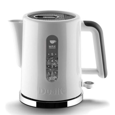 Dualit 72955 Design Series Kettle, Black and Steel, 1.5L