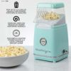 エアーポップコーンメーカーアクア水色ノスタルジアレトロクラシックNostalgiaCLHAP12AQClassicRetroHealthyHot-AirTabletopPopcornMaker,Makes12Cups,withKernelMeasuringScoop,OilFree,Aqua家電