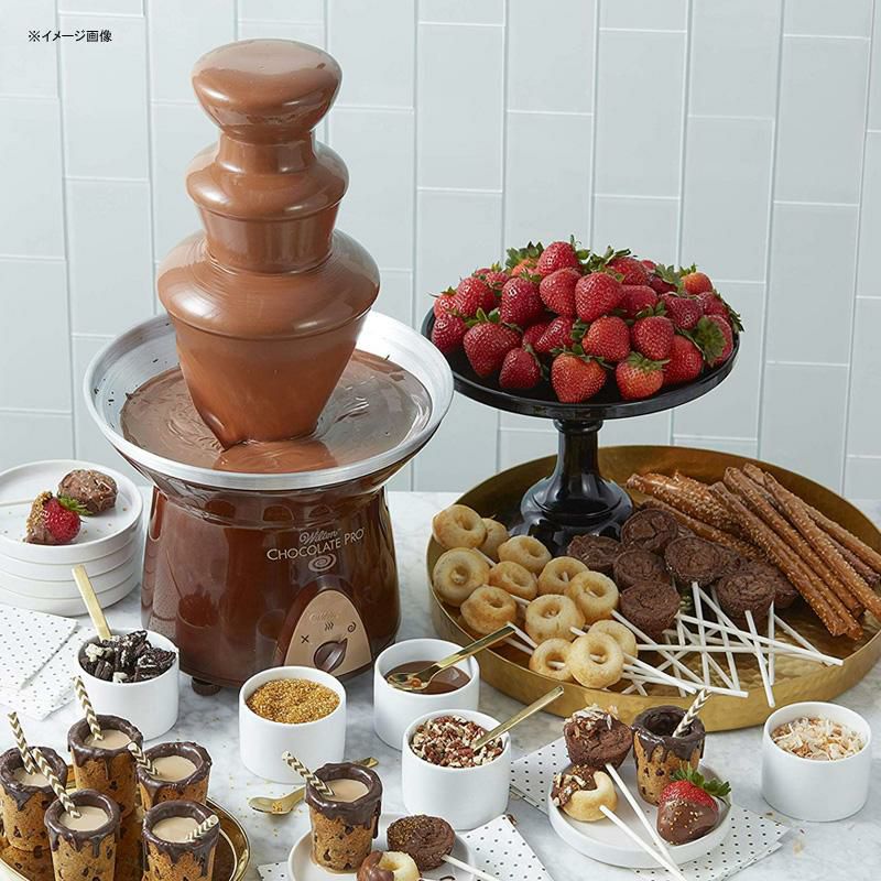 チョコレートファウンテン3段高さ40cmウェディング誕生日パーティーWiltonChocolateProChocolateFountain-ChocolateFondueFountain,4lb.Capacity家電