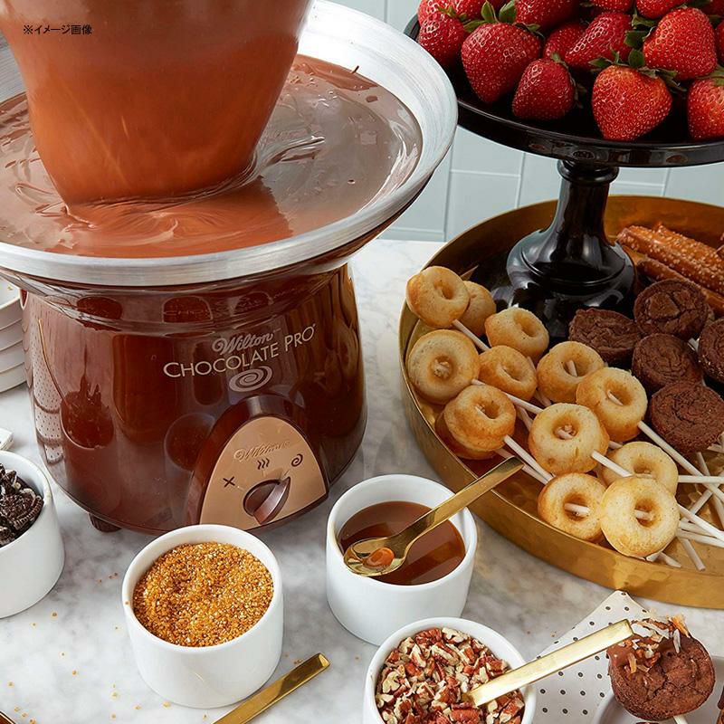 チョコレートファウンテン3段高さ40cmウェディング誕生日パーティーWiltonChocolateProChocolateFountain-ChocolateFondueFountain,4lb.Capacity家電