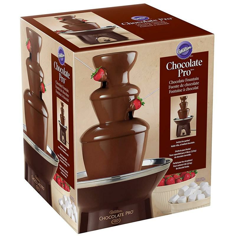 チョコレートファウンテン3段高さ40cmウェディング誕生日パーティーWiltonChocolateProChocolateFountain-ChocolateFondueFountain,4lb.Capacity家電