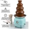 チョコレートファウンテン4段アクア水色ノスタルジアレトロクラシックNostalgiaCLCF4AQRetroChocolateFondueFountain,2-PoundCapacity,EasytoAssemble4Tiers,Aqua家電