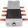 ラクレットグリルグリルプレートストーンプレート石焼8人用MasterChefDualCheeseRacletteTableGrillwNon-stickGrillingPlateandCookingStone-Deluxe8PersonElectricTabletopCooker家電