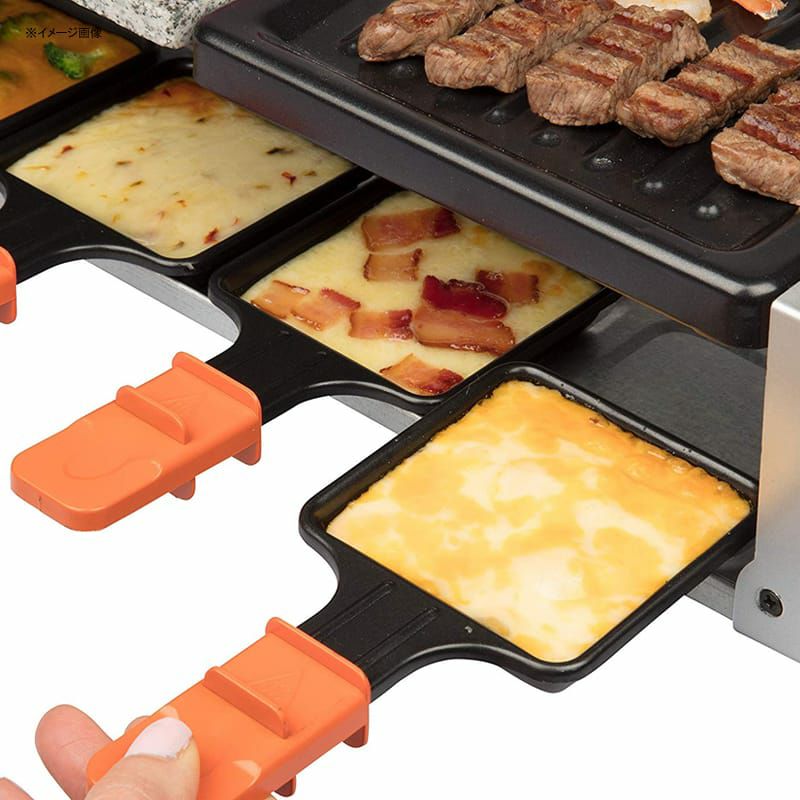 ラクレットグリルグリルプレートストーンプレート石焼8人用MasterChefDualCheeseRacletteTableGrillwNon-stickGrillingPlateandCookingStone-Deluxe8PersonElectricTabletopCooker家電