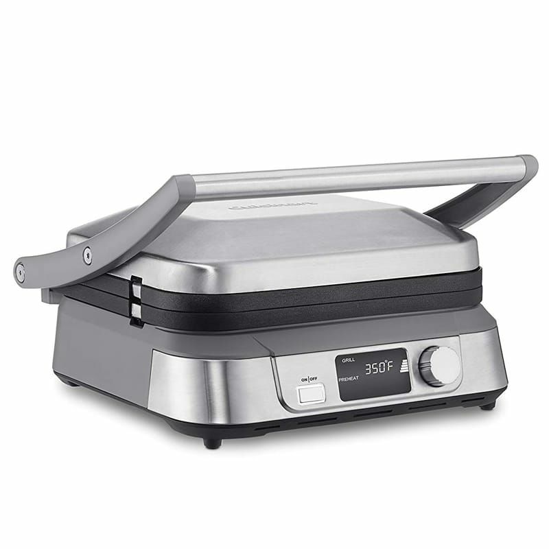 クイジナートグリルパニーニプレスグリドルデジタルタイマー温度調節可能CuisinartGR-5BSeriesGriddlerFive家電