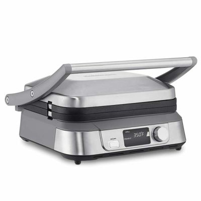 パニーニメーカー クイジナート グリル プレス デジタルタイマー 温度調節可能 リバーシブル鉄板 180度開く Cuisinart GR-5B Series Griddler Five 家電