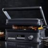 電気マルチグリルステンレスカルファロンリバーシブルプレート180度開くプレート取り外し可CalphalonEvenSearIndoorElectricMulti-Grill,DarkStainlessSteelCKCLIG1家電
