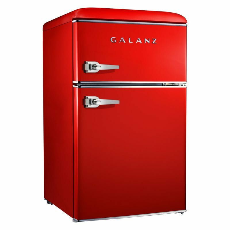 レトロ冷凍庫付冷蔵庫Galanz3.1cuftRetroMiniFridge