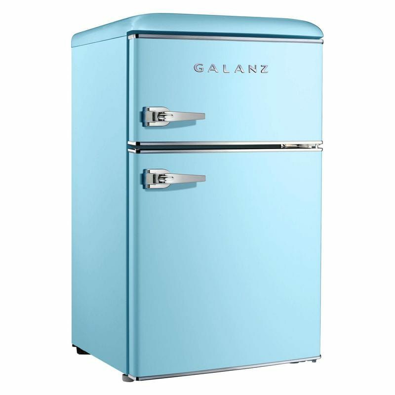 レトロ冷凍庫付冷蔵庫Galanz3.1cuftRetroMiniFridge