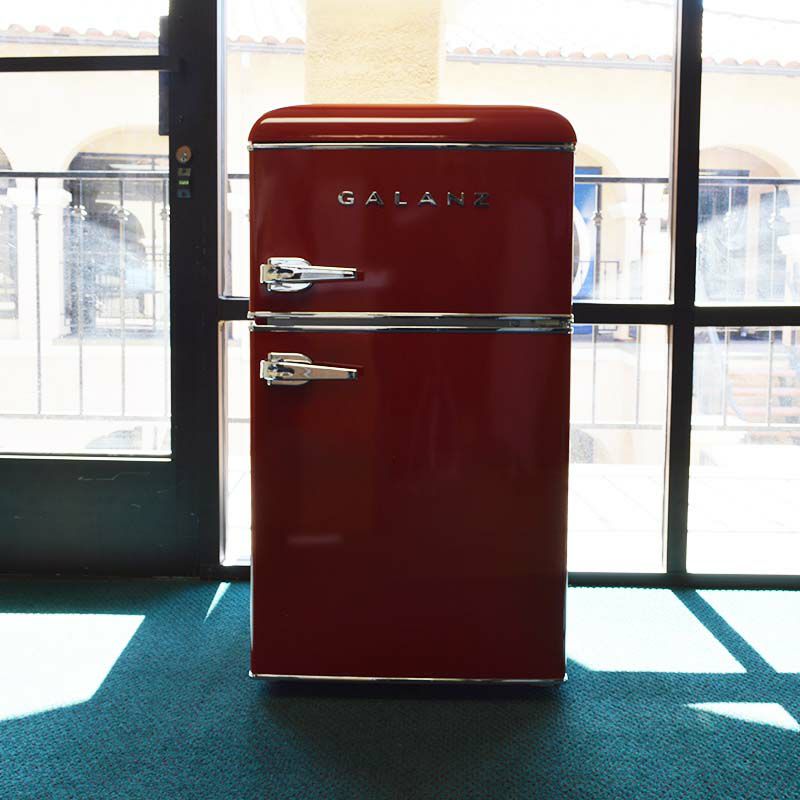 冷蔵庫 冷凍庫 88L 2ドア レトロ Galanz 3.1 cu ft Retro Mini 冷蔵庫 冷凍庫 88L 2ドア レトロ Galanz 3.1 cu ft Retro Mini